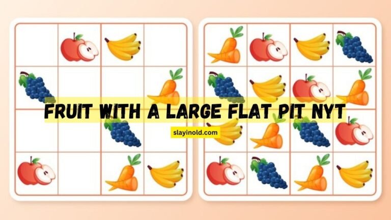 Fruit with a Large Flat Pit: An NYT Crossword Clue